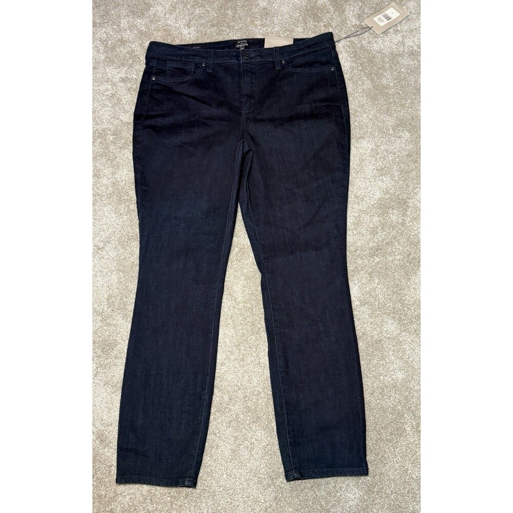 NYDJ for Chicos Women's  Size 14 Skinny Ankle Jeans Lift Tuck Denim  NWT
